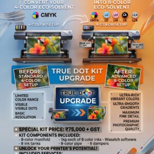 True Dot 8-Color Eco-Solvent Conversion Kit (CMYK to CMYK+Lc+Lm+Lk+LLk)