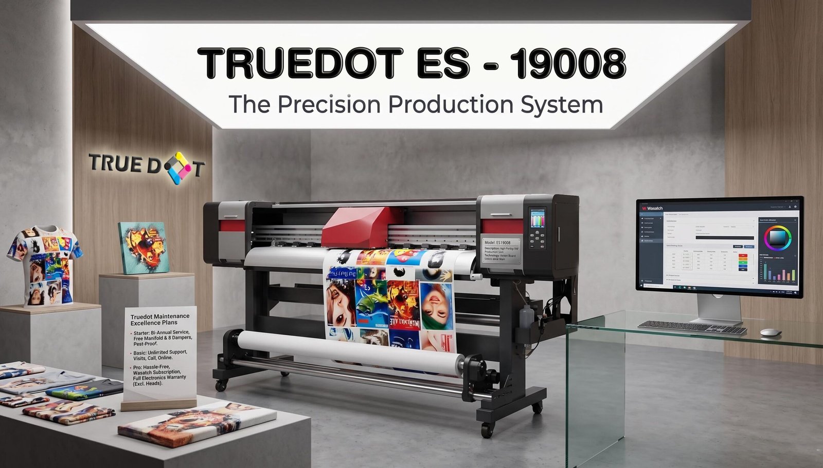 True Dot ES-19008: The Ultimate 8K Large Format Eco Solvent Printer